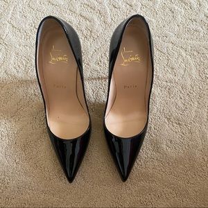 Christian Louboutin Patent Black So Kate 120